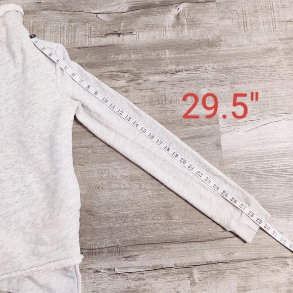 Abercrombie & Fitch Sherpa Lined Gray Cardigan Jacket Open Front Sz XS/S - Picture 5 of 11